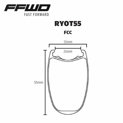 PAIRE DE ROUES FAST FORWARD RYOT 55 DT240 EXP DISC | 12X100 - 12X142MM | CENTERLOCK