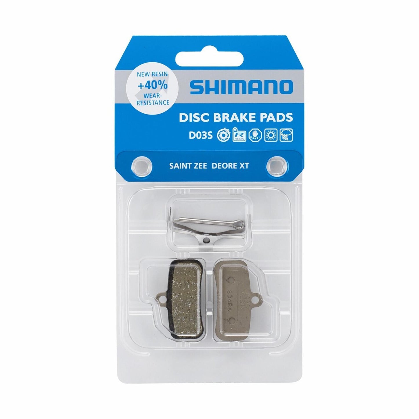 Plaquettes Résines SHIMANO D03S-RX XT/SLX/SAINT/ZEE